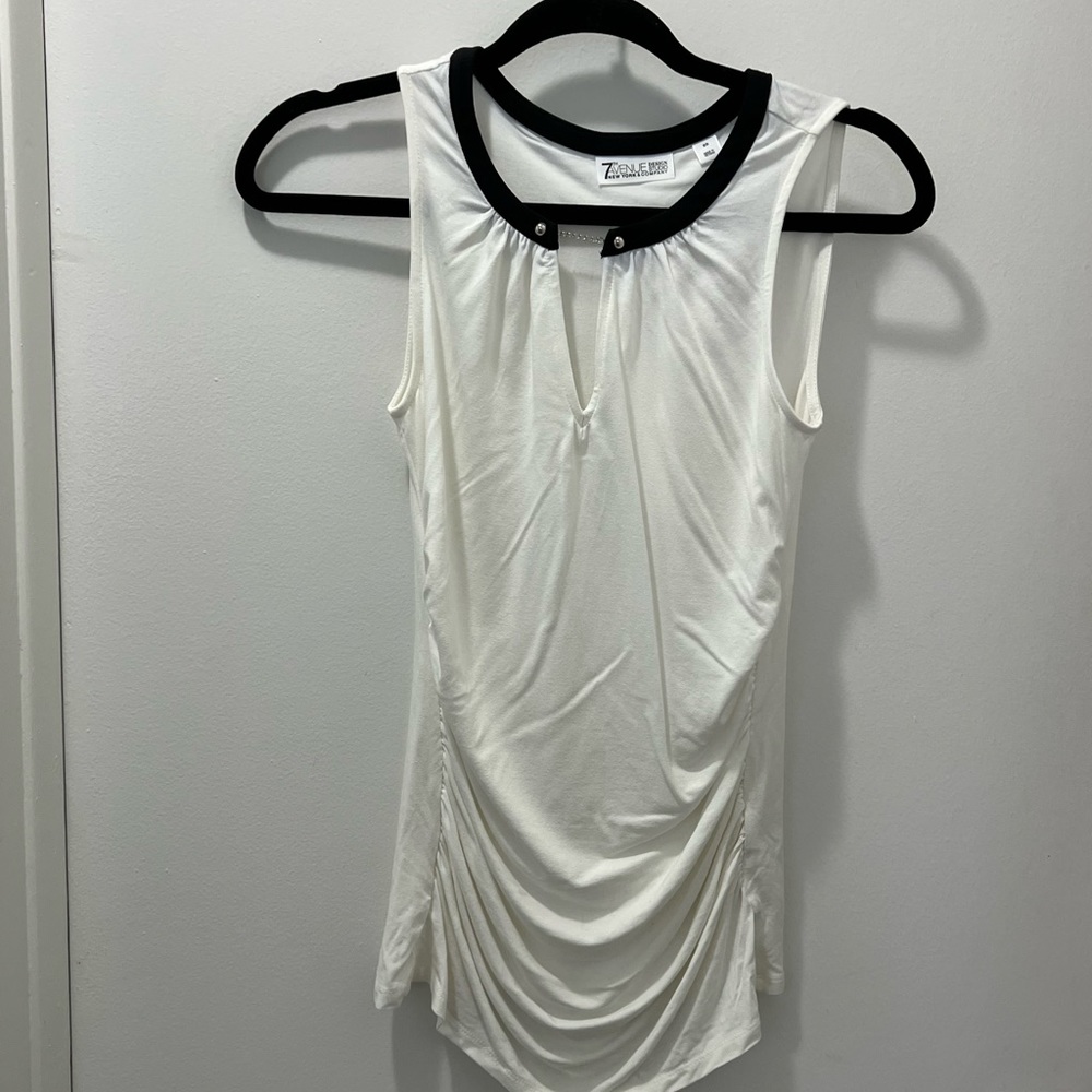White Sleeveless Top